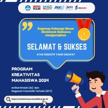 Pengumuman PKM 2024 Skema Insentif – Diktiristek – Simbelmawa